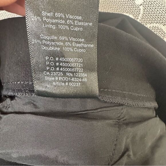 Aritzia Babaton Black Cohen Pull On Crop Pant Sz 0 - Picture 10 of 12